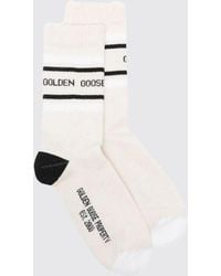 Golden Goose - Stretch Cotton Socks With Jacquard Logo - Lyst