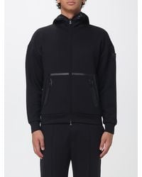 Peuterey - Technical Fabric Zip-Up Hoodie With Pockets And Applied Logo - Lyst