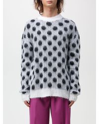 Marni - Sweater In Mohair Blend With Polka Dots - Lyst