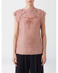 Jil Sander - Satin Sheath Mini Dress With Round Neck - Lyst