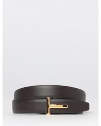 Tom Ford - Hammered Leather Belt - Lyst