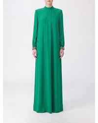 Valentino Garavani - Jewelled-Cuff Silk Midi Tunic Dress - Lyst