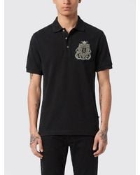 Billionaire - Cotton Polo Shirt With Logo Emblem - Lyst