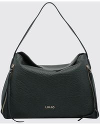 Liu Jo - Grained Synthetic Leather Shoulder Bag With Flap Closure - Lyst