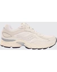 Saucony - Progrid Omni 9 Premium Mesh And Suede Sneakers - Lyst