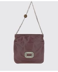 Roger Vivier - Pilgrim Jewel Buckle Mini Nappa Leather Bucket Bag - Lyst