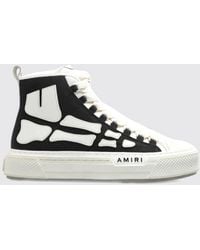 Amiri - Skel High-Top-Sneakers Aus Canvas Und Leder Mit Zweifarbigem Abstraktem Muster - Lyst