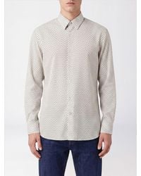 Tom Ford - Slim Fit Geometric Print Silk Shirt With French Collar - Lyst