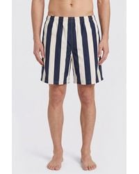 Ami Paris - Maillot De Bain À Rayures - Lyst