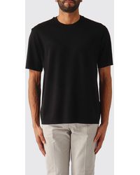 Herno - Crew-Neck Short-Sleeved T-Shirt - Lyst