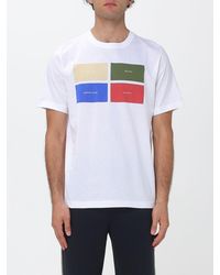 Paul Smith - Contrasting Graphic Print Organic Cotton Crewneck T-Shirt - Lyst