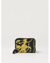 Versace - Baroque Wallet In Printed Saffiano Leather - Lyst