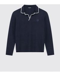 Giorgio Armani - Knit Polo Shirt - Lyst