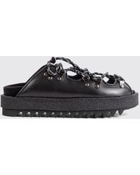 Sacai - Low-Heeled Platform Sandals - Lyst
