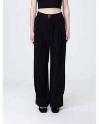 ARMANI EXCHANGE - Crêpe Wide-Leg Trousers - Lyst