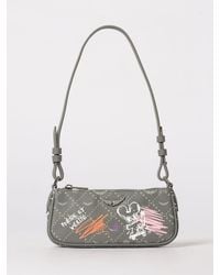 Zadig & Voltaire - Zadig &Amp Voltaire Z Pocket Grained Synthetic Leather Bag With Graffiti Print - Lyst