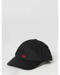 Maison Kitsuné - Maison Kitsun&Eacute Cotton Twill Baseball Cap With Embroidered Logo - Lyst