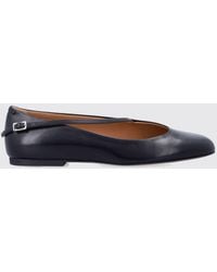 Jil Sander - Leather Ballerinas With Asymmetric Strap - Lyst
