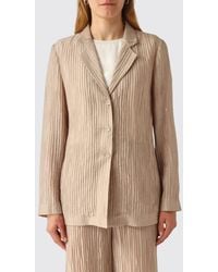 Emporio Armani - Pleated Blazer - Lyst