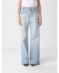 Victoria Beckham - Palazzo Denim Jeans - Lyst