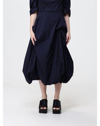 Liviana Conti - Cotton Blend Midi Skirt - Lyst