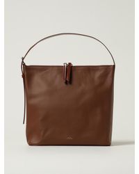 A.P.C. - Vera Tasche Aus Genarbtem Leder - Lyst