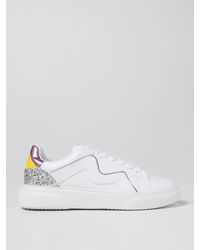 Manila Grace Trainers In Synthetic Leather - White