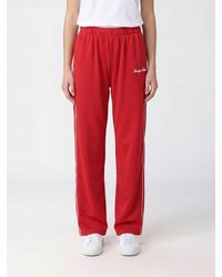Sporty & Rich - Sporty &Amp Rich High-Waisted Straight-Leg Track Trousers - Lyst