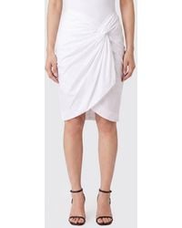 FEDERICA TOSI - Asymmetric Cotton Poplin Skirt - Lyst