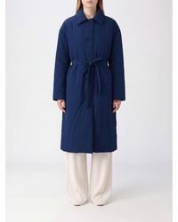 Ienki Ienki - Long Waterproof Nylon Trench Coat With Belt - Lyst
