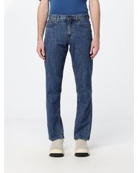 Burberry - Straight-Leg Cotton Denim Jeans With Rear Logo - Lyst