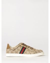 Gucci - Stretch Low-Top Cotton Sneakers With Jacquard Gg Monogram - Lyst