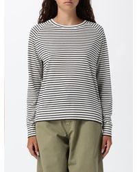 Herno - Jersey De Cuello Redondo De Lyocell Con Manga Larga Y Botones Decorativos - Lyst