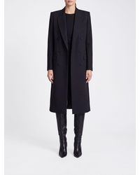 Tom Ford - Long Double-Breasted Wool Coat With Peak Lapels - Lyst