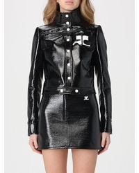 Courreges - Courr&Egrave	Ges Patent Leather Jacket - Lyst