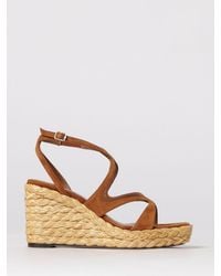 Jimmy Choo - Ayla Suede Wedge Sandal - Lyst