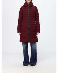Peuterey - Knee-Length Quilted Nylon Down Jacket With Hood And Zip Closure - Lyst