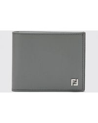 Fendi - Squared Ff Leather Wallet - Lyst