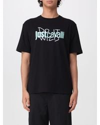 Just Cavalli - Cotton T-Shirt With Logo - Lyst