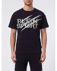 Philipp Plein - Cotton Jersey T-Shirt With Contrasting Logo Print - Lyst