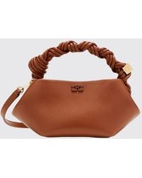 Ganni - Mini Bou Vegan Handbag With Braided Handle - Lyst