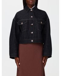 Brunello Cucinelli - Cropped Relaxed-Fit Denim Jacket - Lyst