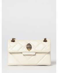 Kurt Geiger - Kensington Quilted Leather Mini Bag With Rhinestone Logo - Lyst