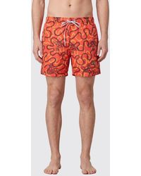 Vivienne Westwood - Orb Monogram Polyamide Swim Shorts With Elasticated Waist - Lyst