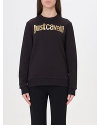 Just Cavalli - Felpa con logo laminato - Lyst