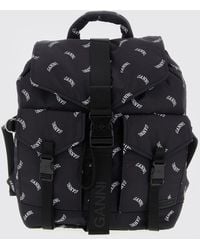 Ganni - Re-Tech Recycled Nylon Backpack With All-Over Logo - Lyst