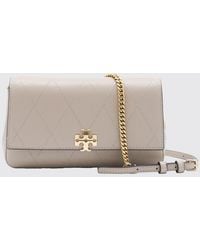 Tory Burch - Charlie Quilted Leather Mini Crossbody Bag With Double T Logo - Lyst