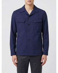 Tagliatore - Virgin Wool Shirt Jacket - Lyst