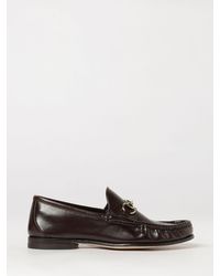 Gucci - Lugano Smooth Leather Loafers With Horsebit Detail - Lyst