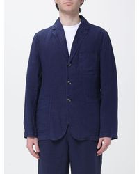 Aspesi - Single-Breasted Linen Blazer - Lyst
